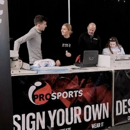 design your own - live printing stand